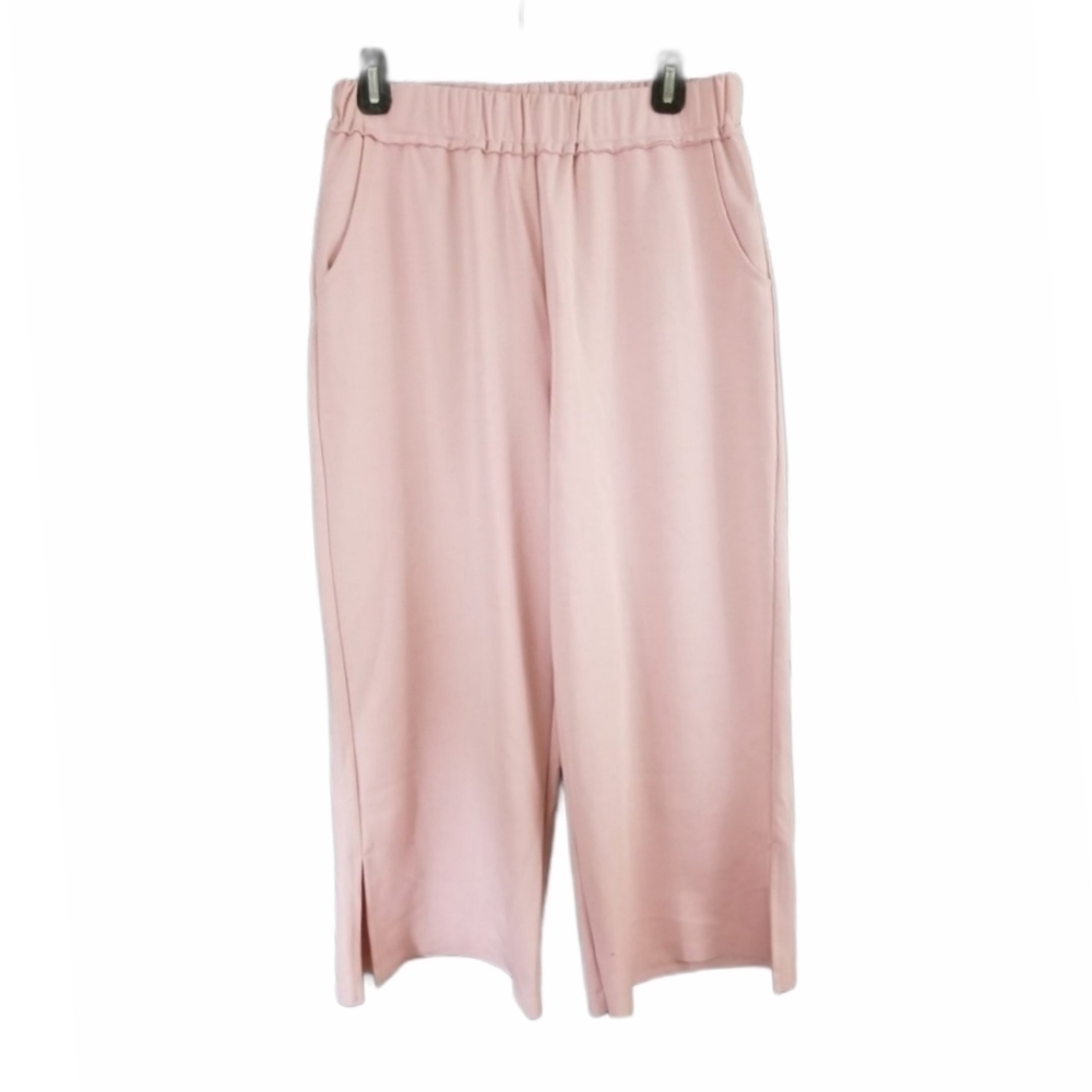 3/$25 Native Youth Size S Pink Pants Pull On Wide Leg Cropped